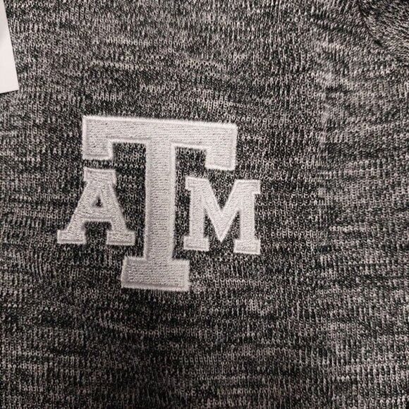 Champion Mens XL NCAA Texas A&M Aggies 1/4 Zip Pullover Sweatshirt Sweater Gray - Picture 3 of 6